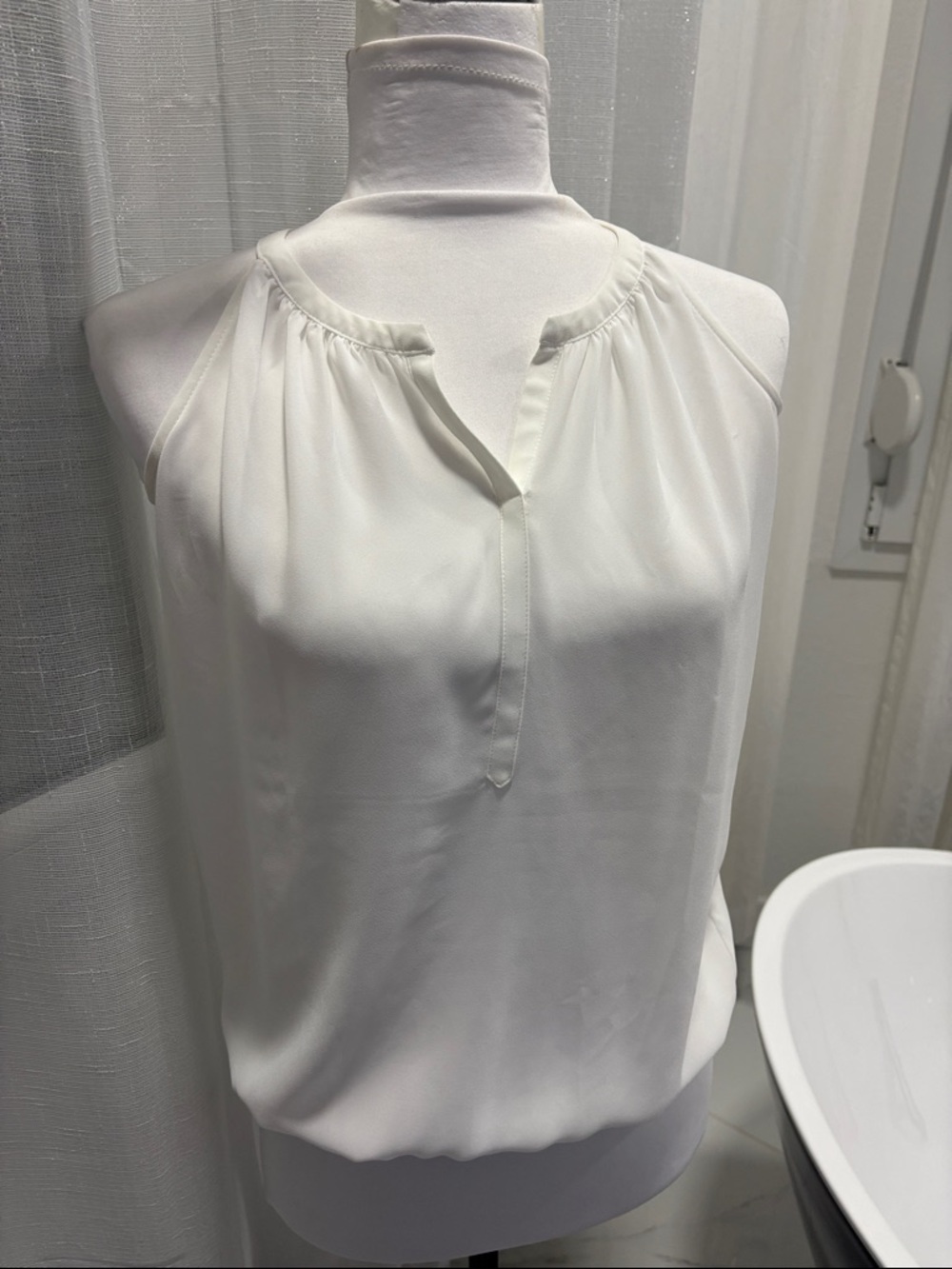 LOFT White Halter Neck Sleeveless Camisole